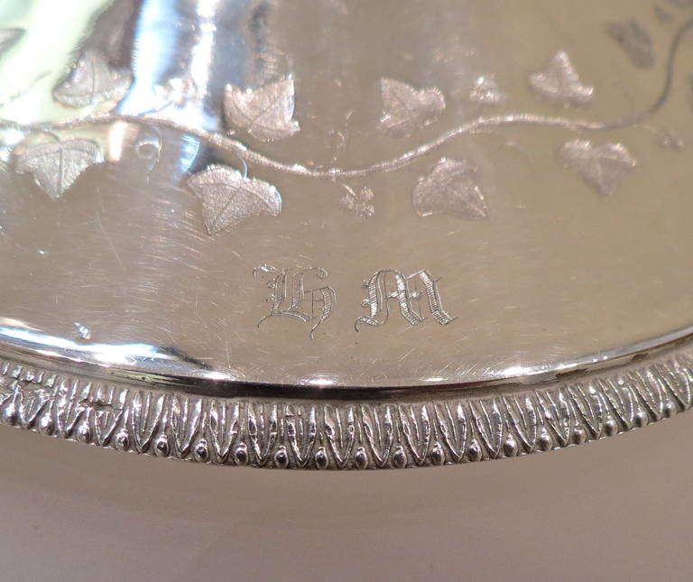 19th Century Louis XVI French Sterling Silver Ecuelle on Dish For Sale