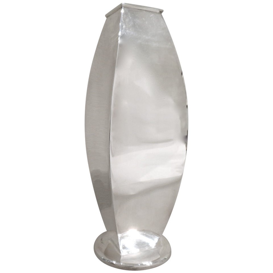 Sterling Silver Vase by Jona Torino, Italy, 1990s For Sale