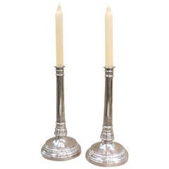 Antique Pair of Silver Candlesticks, Germany, circa 1790