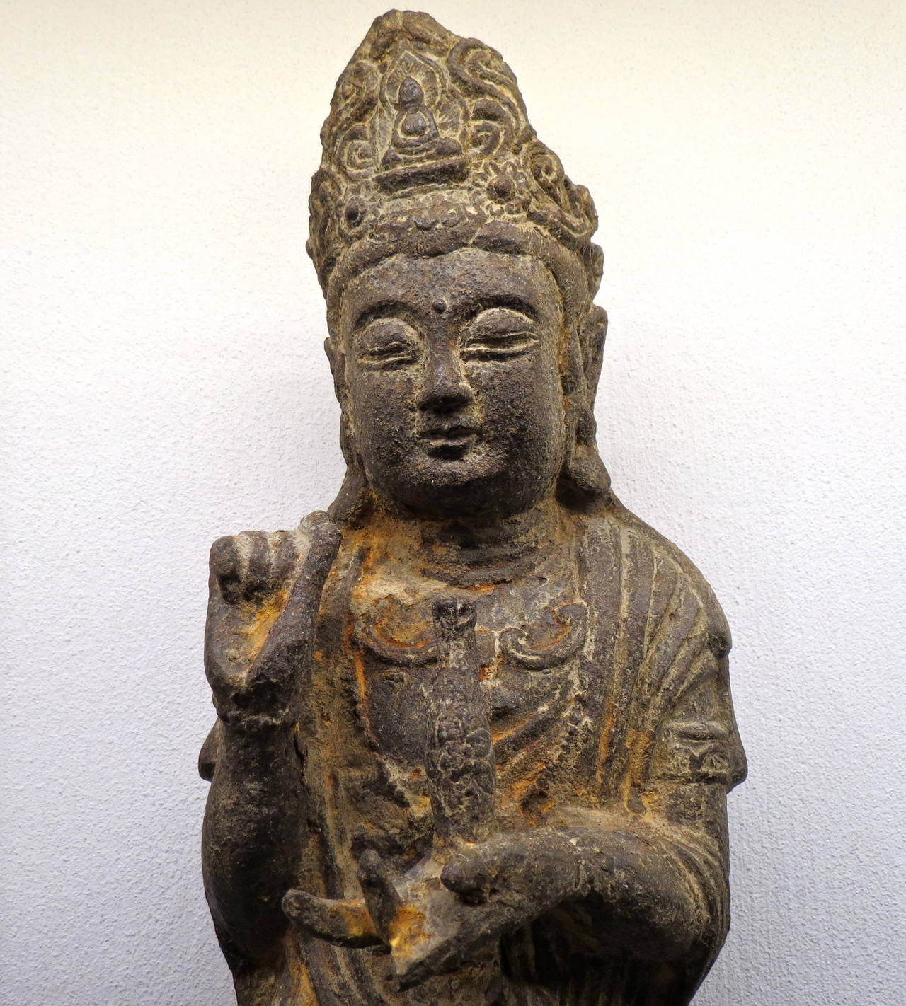 Ming Dynasty Iron Figure of a Standing Guanyin 4