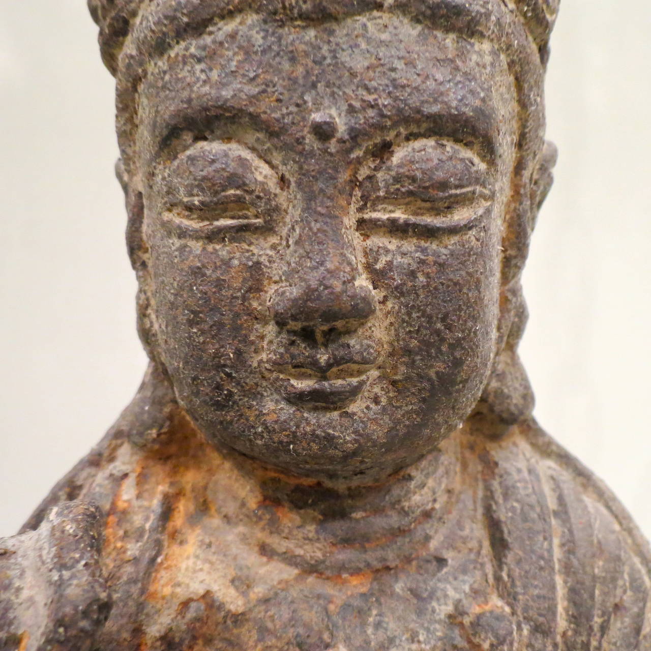Ming Dynasty Iron Figure of a Standing Guanyin 5