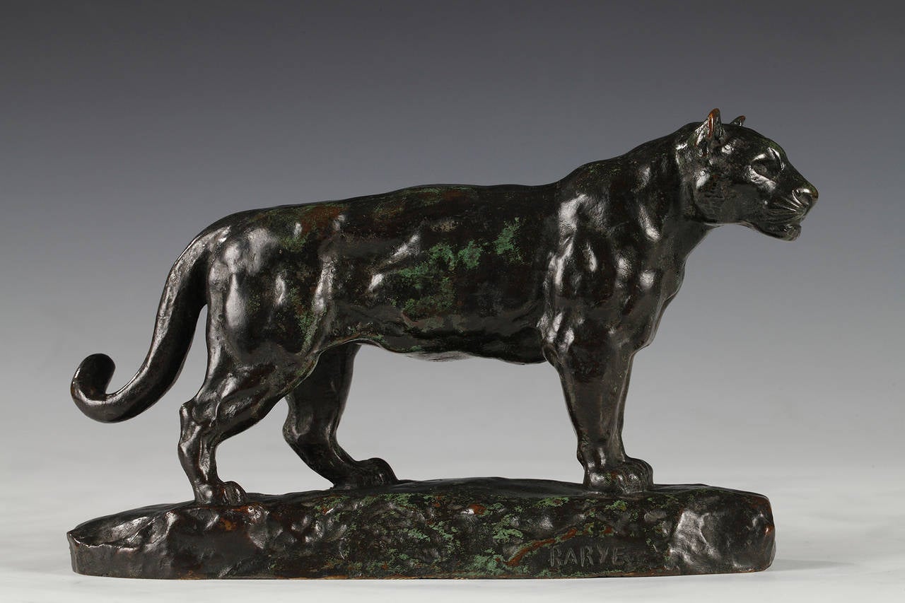 Barye, the Lioness, 1875, Bronze Sculpture