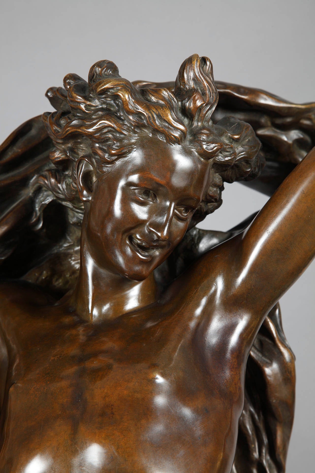 Belle Époque J.-B. Carpeaux and Susse Freres, the Genius of the Dance, Bronze Sculpture For Sale