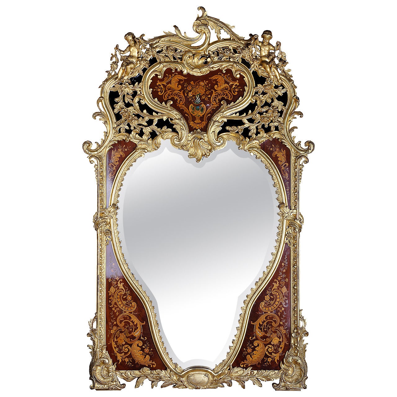 Important 19th Century Wall Mirror For Sale