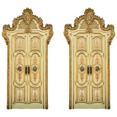 Late 19th Century Set of Four Venetian Palace Double Doors