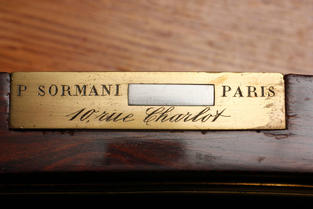 Rare Pair of Bookcase-Cabinets by P. Sormani, Signed and Stamped, circa 1870 In Good Condition For Sale In Paris, FR