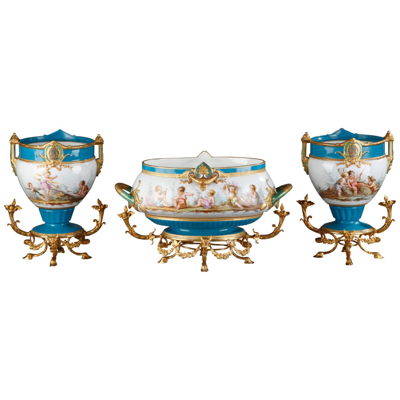 19th Century "Paris" Porcelain Set For Sale