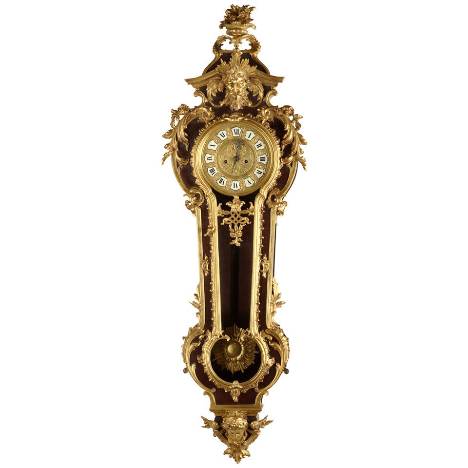 Taccard & King Hervelry Co. - A French Regence Style Wall Clock, Circa 1880 For Sale