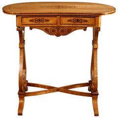 Early 19th Century Lemonwood and Amaranth Writing Table