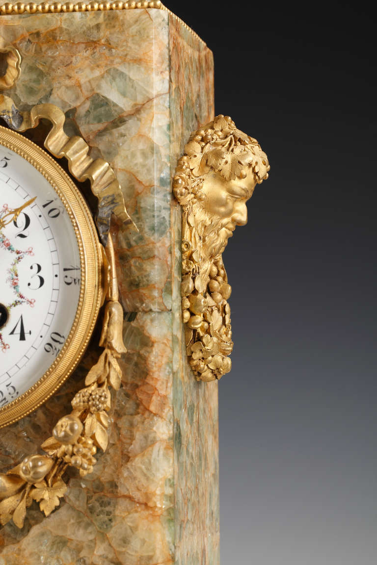 The “Doves” Splath-Fluor Clock Attributed to Susse Frères For Sale 1