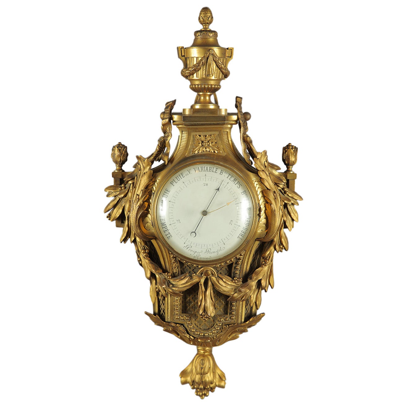 Rare 19th Century Louis XVI Style Barometer For Sale