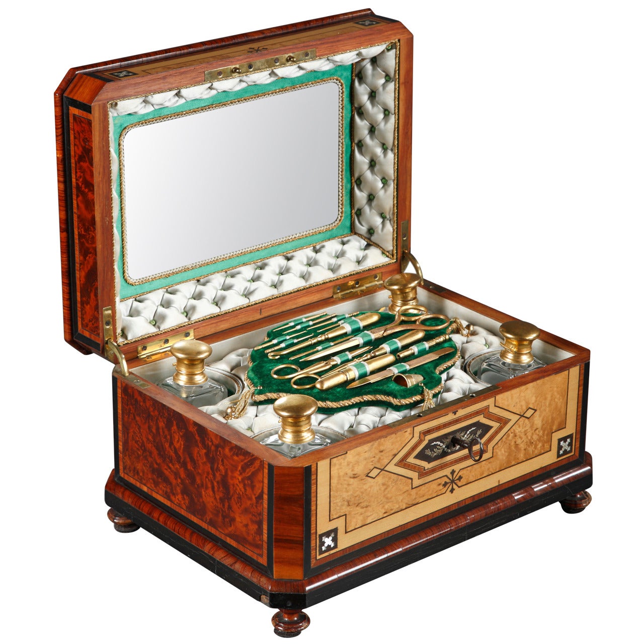 Zas, a French Napoleon III Period Sewing Casket, circa 1860