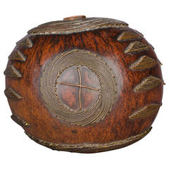 Antique 19th Century Zulu Snuff Gourd, South Africa