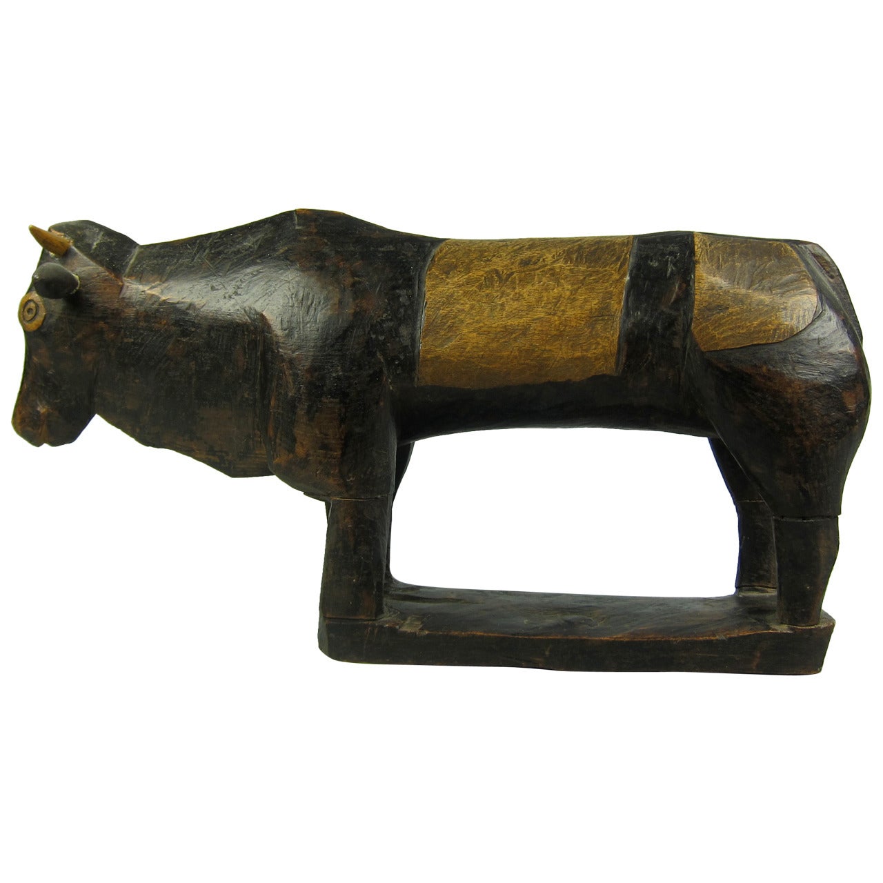 Early 20th Century Zulu Carving of a Bull, South Africa