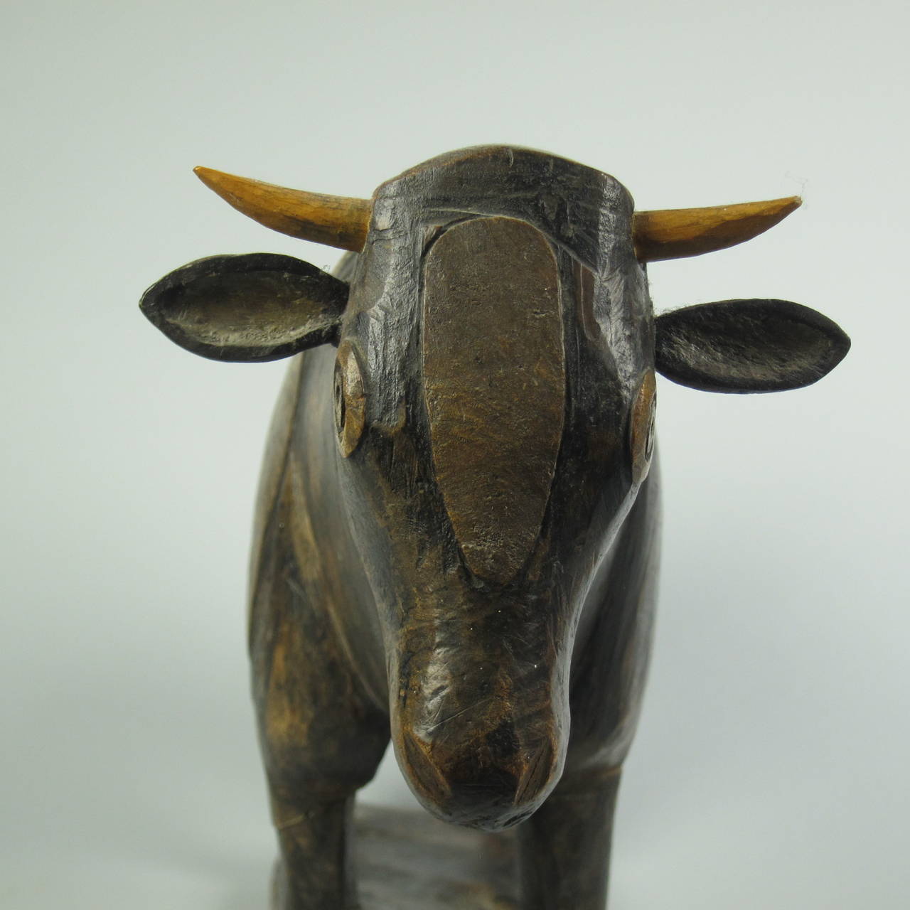 South African Early 20th Century Zulu Carving of a Bull, South Africa