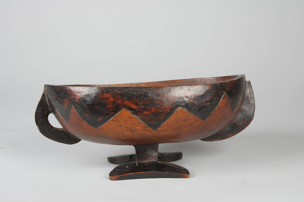 Wood Late 19th Century Tribal Sotho Prestige Vessel, Lesotho