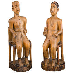 African Colonial Folk Art Figures 10