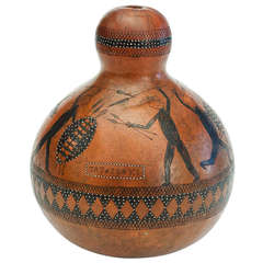 Rare Folk Art Gourd, South Africa