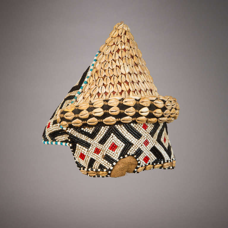 Congolese Kuba Beaded Hat