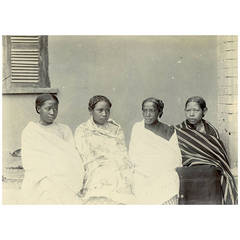 19th Century Photograph of Four Women from Madagascar