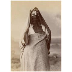 19th c. Original Photograph of North African Woman.