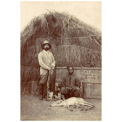 Photograph of Two Hunters, Belgian Congo