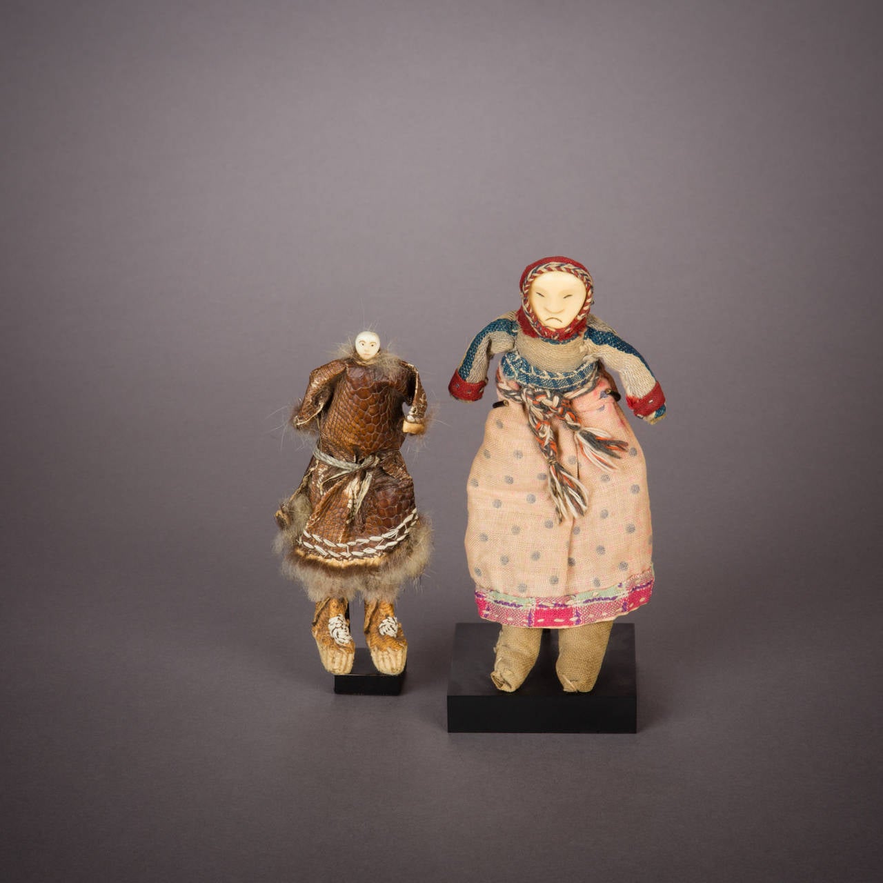 Beaded 19th Century Collection of Yup'ik Dolls, Alaska
