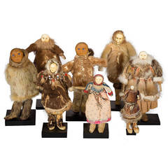 Antique 19th Century Collection of Yup'ik Dolls, Alaska