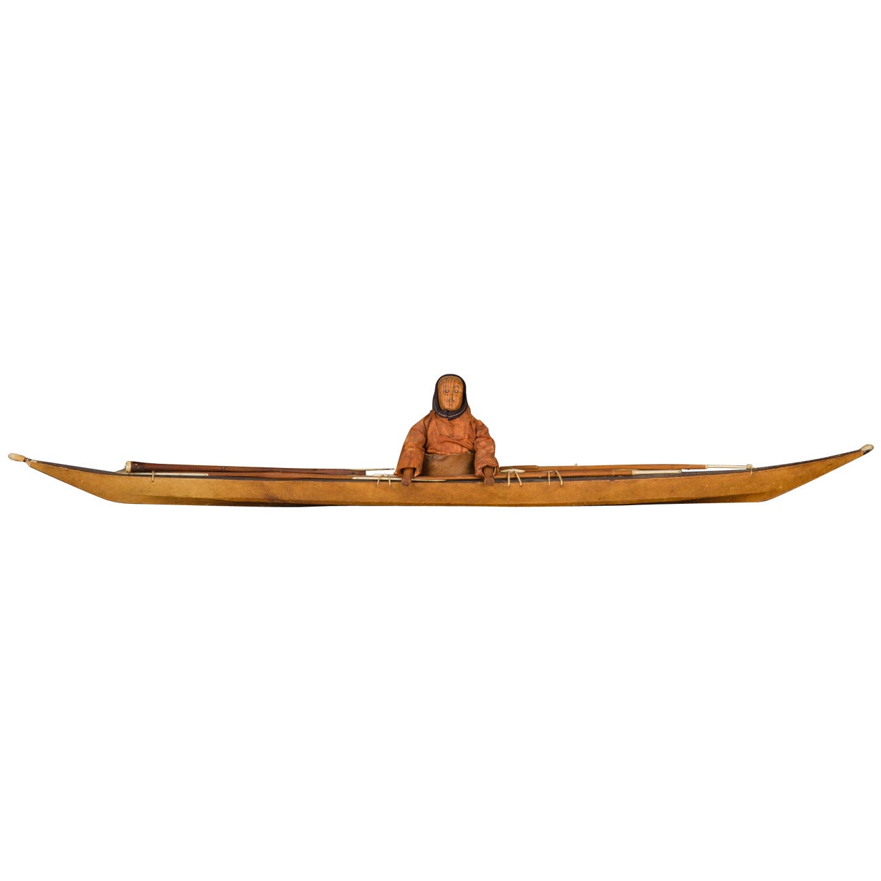 19th Century Inuit Model Kayak, Greenland