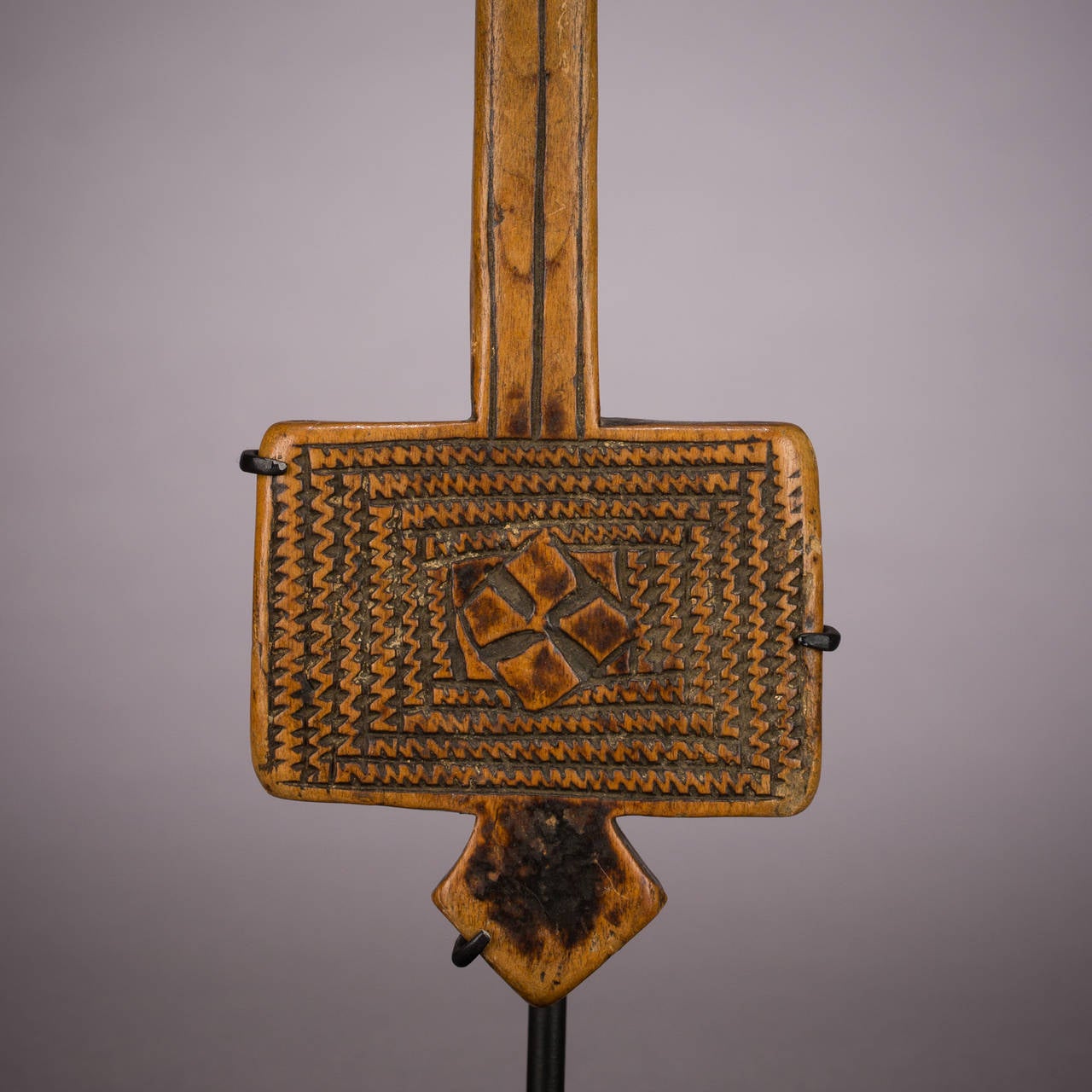 Wood 18th Century Hand Cross, Ethiopia