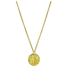 Melissae 18 Karat Yellow Gold Bee Necklace