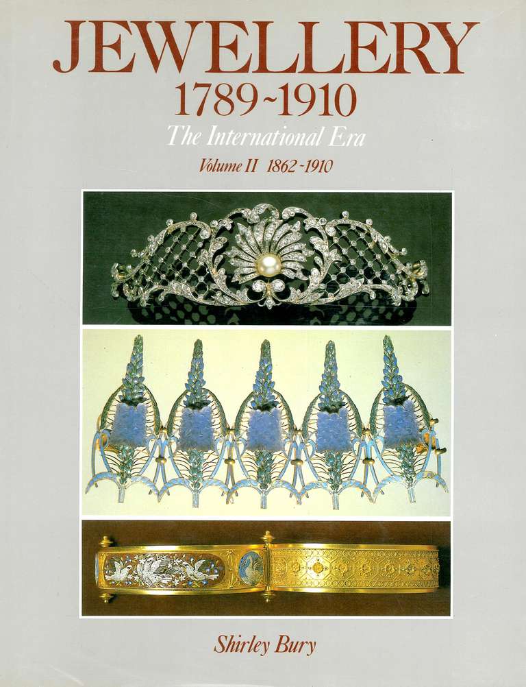 Jewellery 1789-1910: The International Era by Shirley Bury (Book) In Excellent Condition For Sale In North Yorkshire, GB