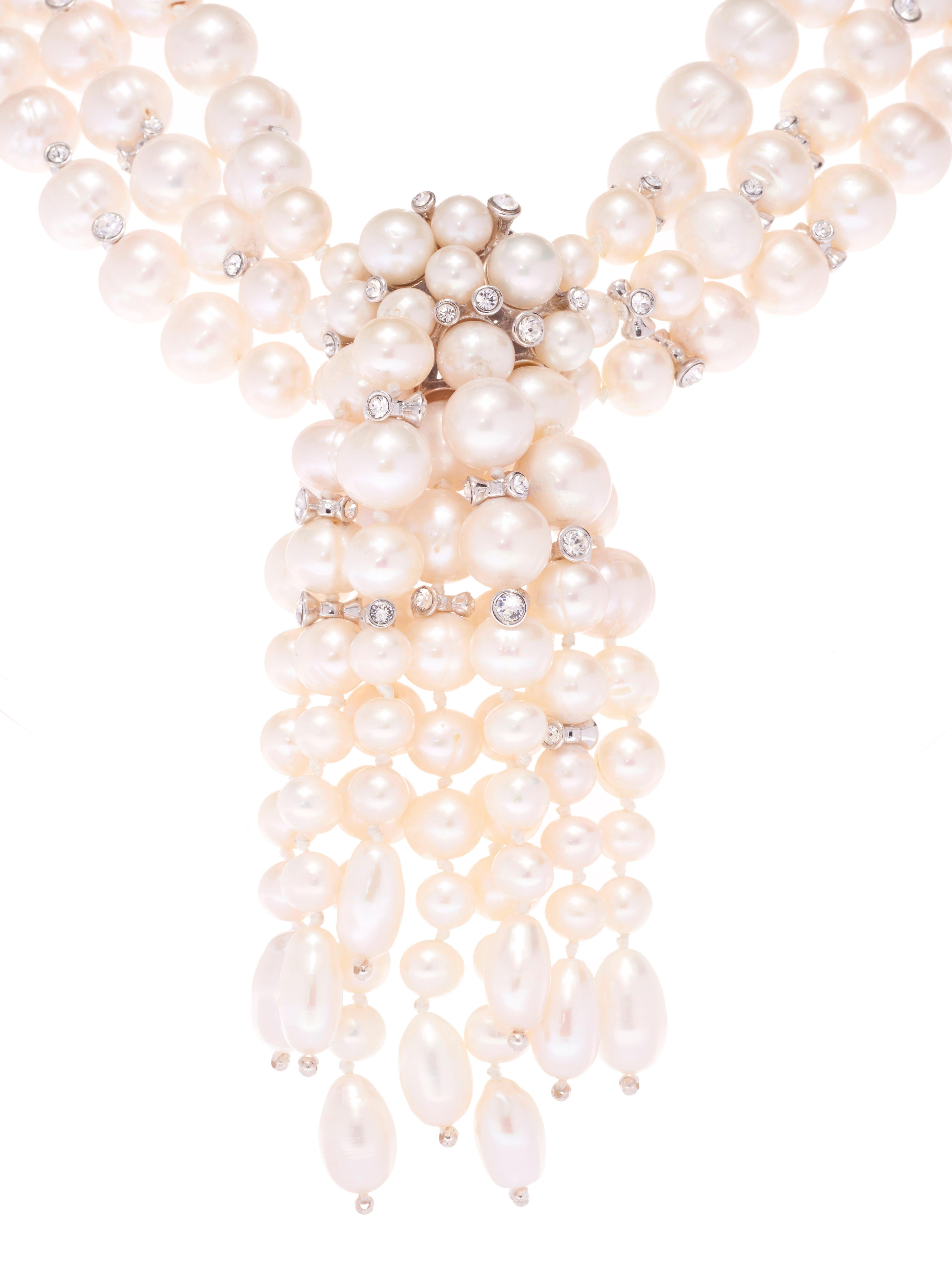 Contemporary Simon Harrison Audrey Freshwater Pearl Necklace