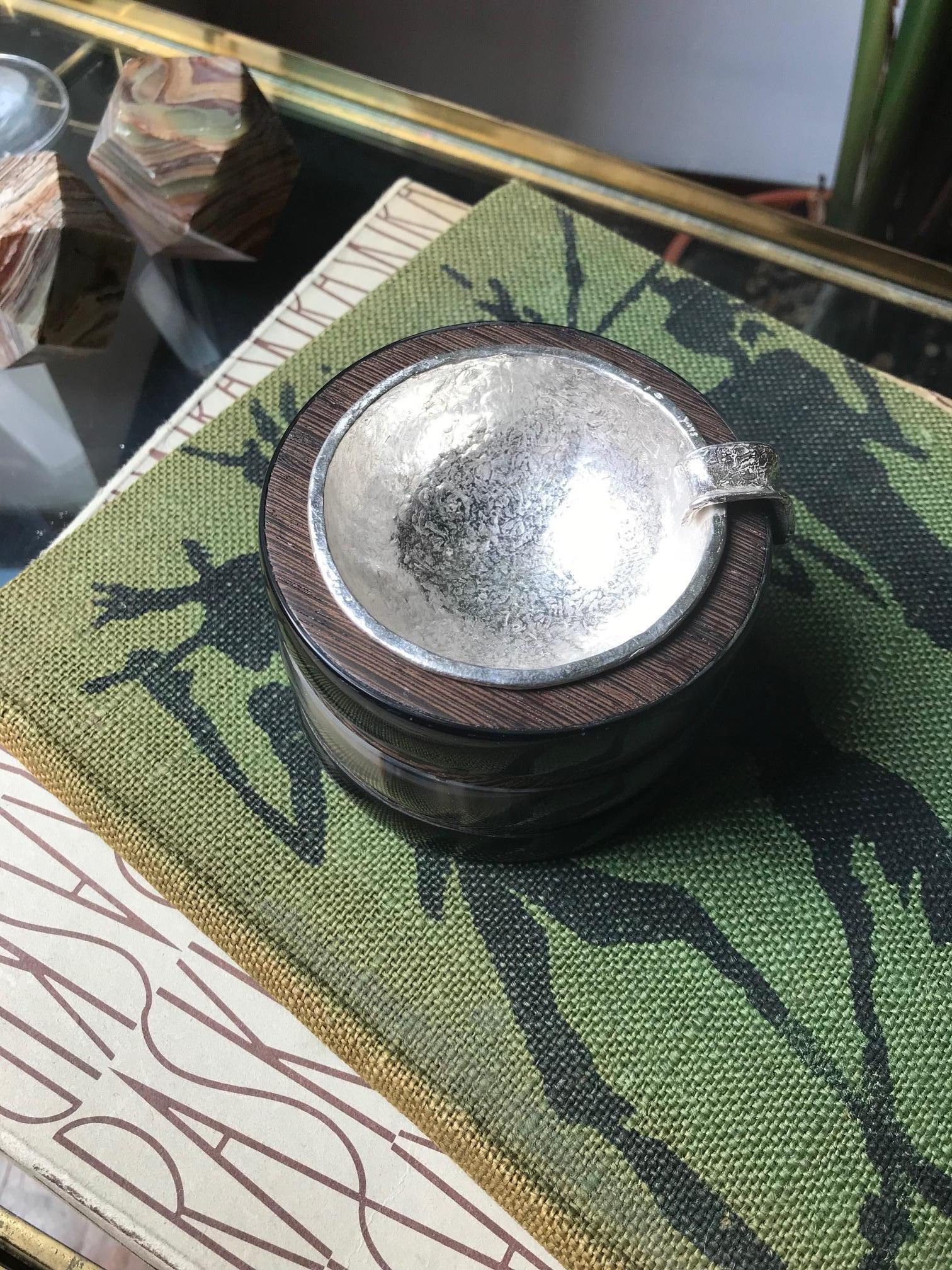 Women's or Men's Fouché Silver Horn Ashtray For Sale
