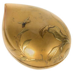 Meiji Gold Lacquered Kobako (Decorative Box with Tray) 5