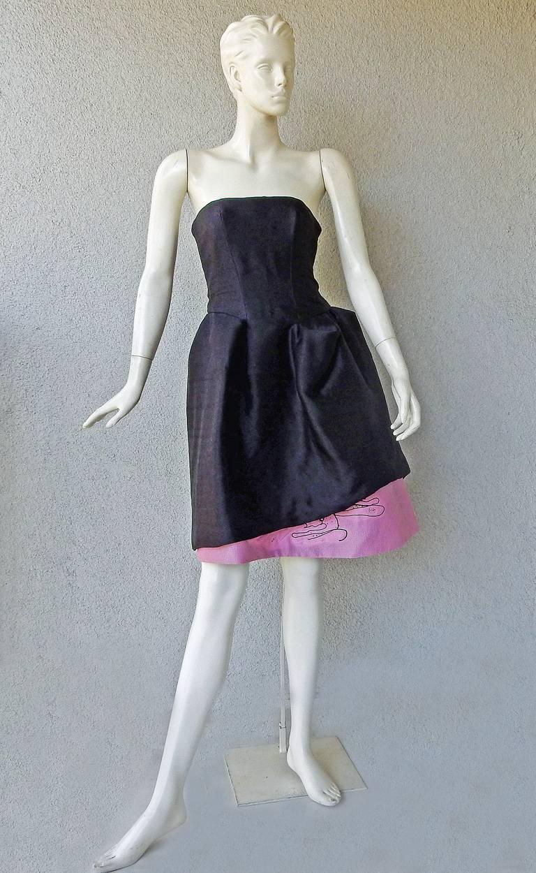 Women's Christian Lacroix Runway 2-in-1 Detachable Pouf Petal Dress Gown For Sale