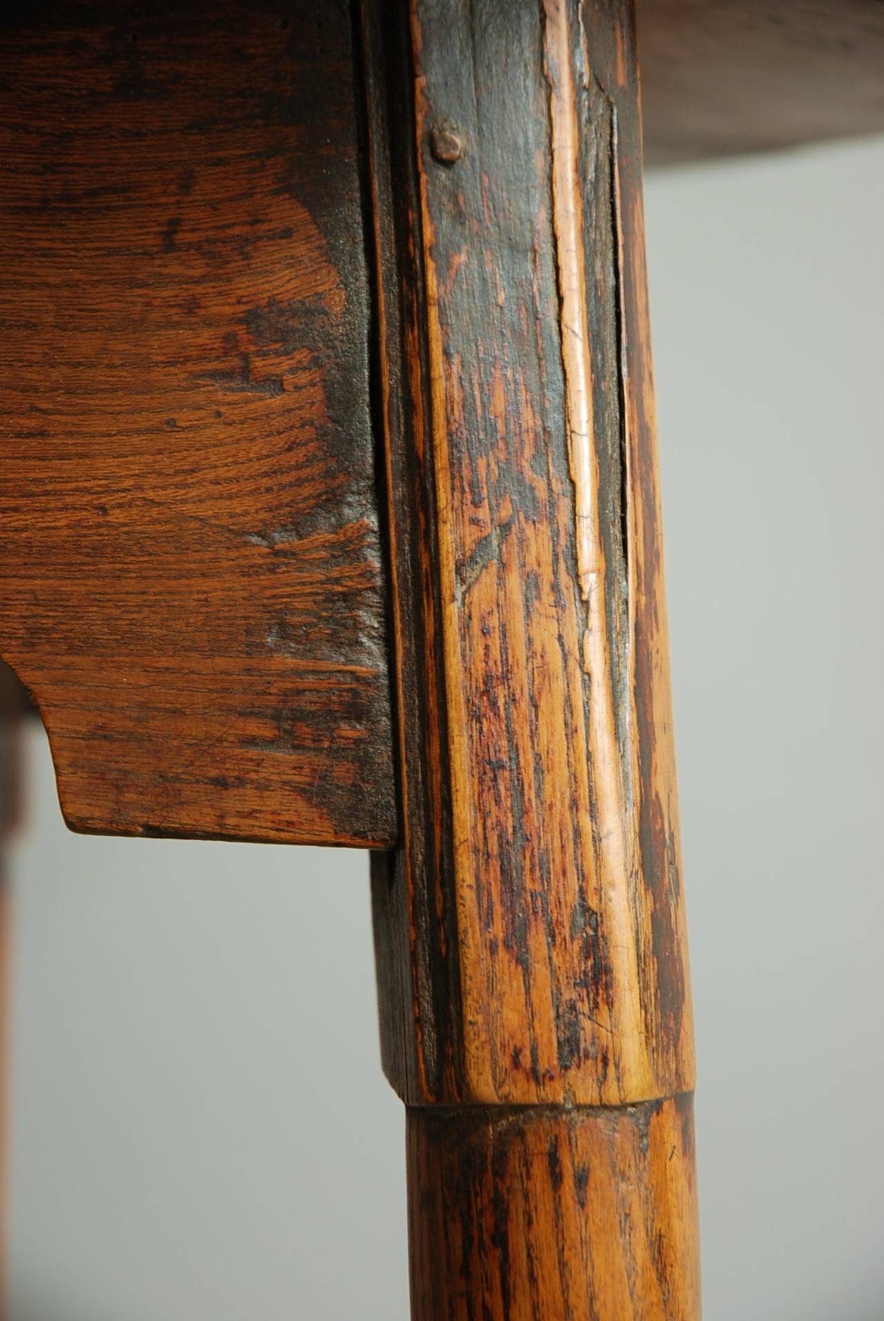 Late 18th Century Oak and Ash Cricket Table 4