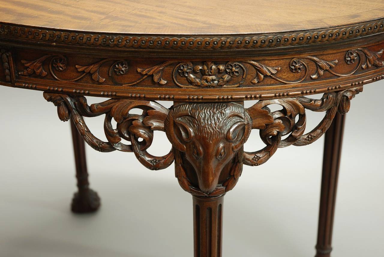 Mahogany Centre Table in the Manner of Robert Adam In Good Condition For Sale In Suffolk, GB