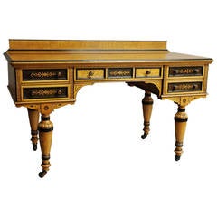 Victorian Hungarian Ash Side Table or Writing Table 8