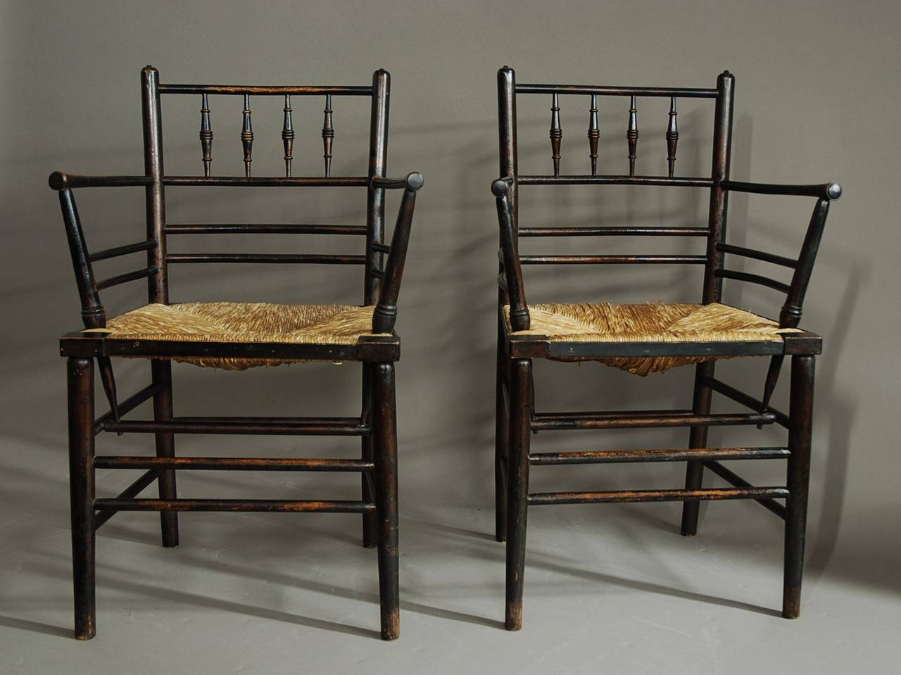 Set of Six Morris & Co. Sussex Chairs