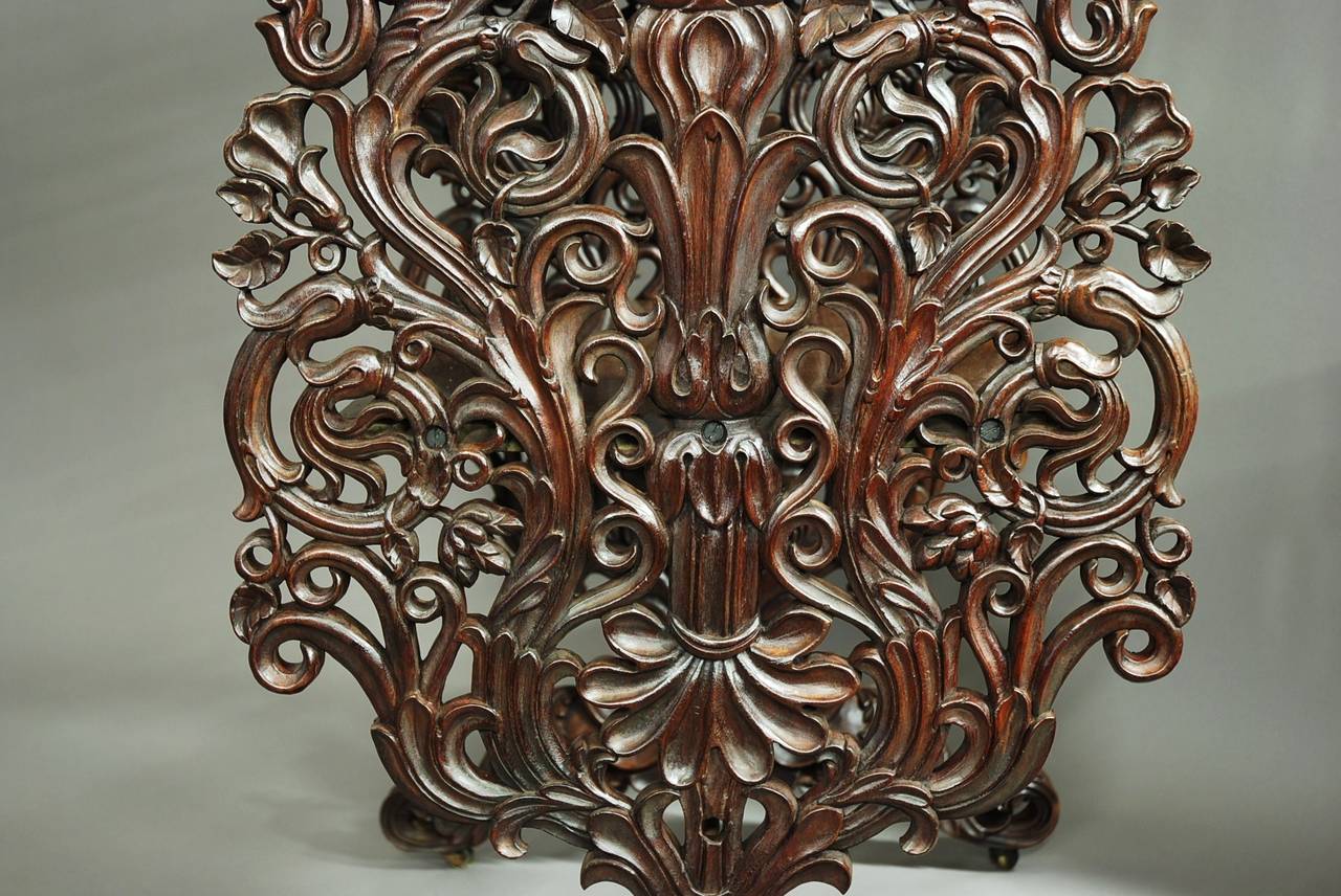 Mid-19th Century, Anglo-Indian Carved Padouk Buffet 3