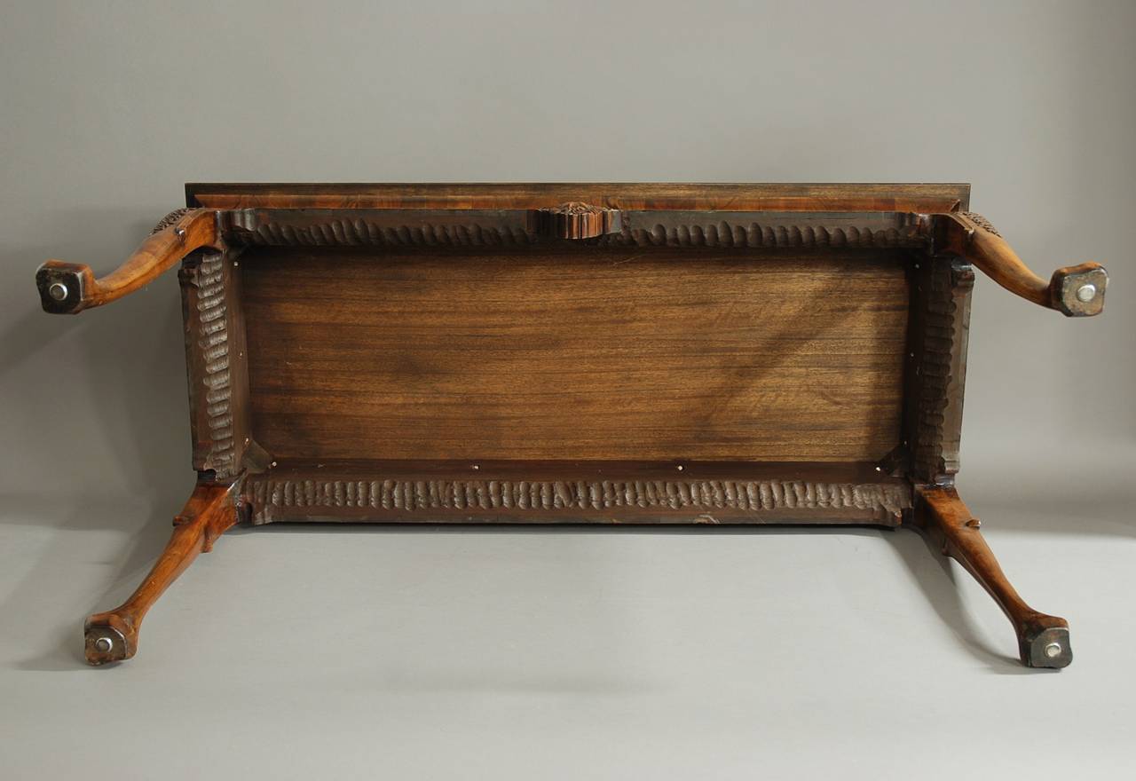 20th Century Queen Anne Style Walnut Side Table