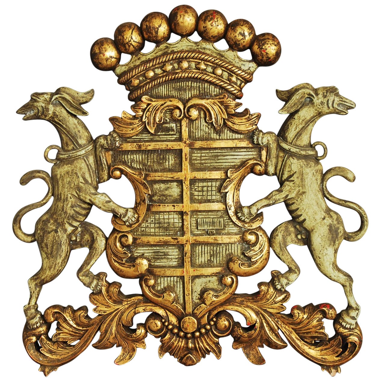 Carved Wooden Coat of Arms