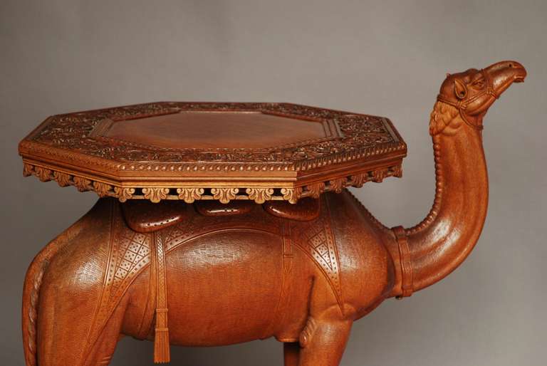 Teak Late 19th Century Anglo-Indian Hardwood Camel Table