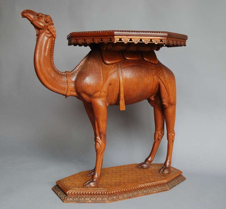 Late 19th Century Anglo-Indian Hardwood Camel Table 5