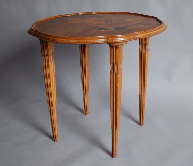 Beech Early 20th Century French Emile Galle Table