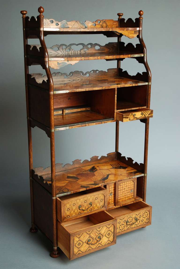 Late 19th Century, Japanese Parquetry Cabinet In Excellent Condition In Suffolk, GB