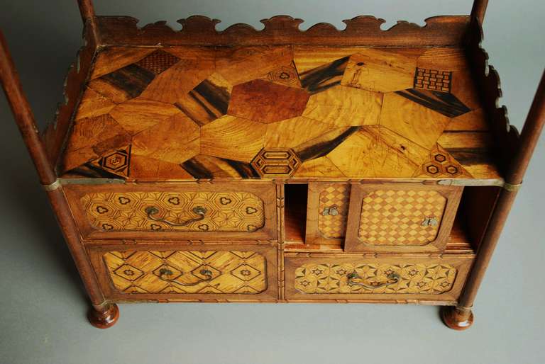 Late 19th Century, Japanese Parquetry Cabinet 5
