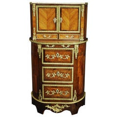 Fine Quality French 19th Century Ladies Dressing Cabinet of Small Proportions