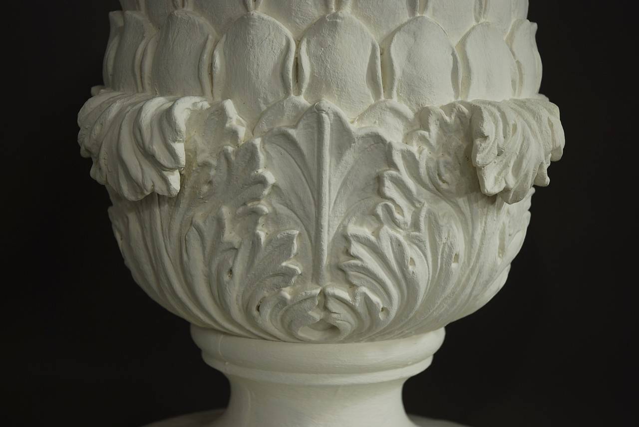 Set of Six Decorative Wooden Pineapple Finials 1